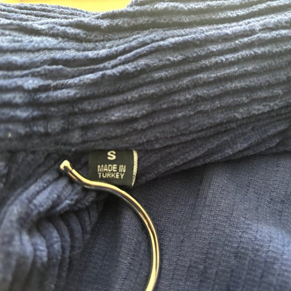 Benson Corduroy Blue Snap Button Overshirt Shirt Jacket - Small - Picture 12 of 16